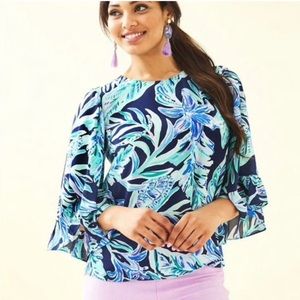 Lilly pulitzer blouse size l